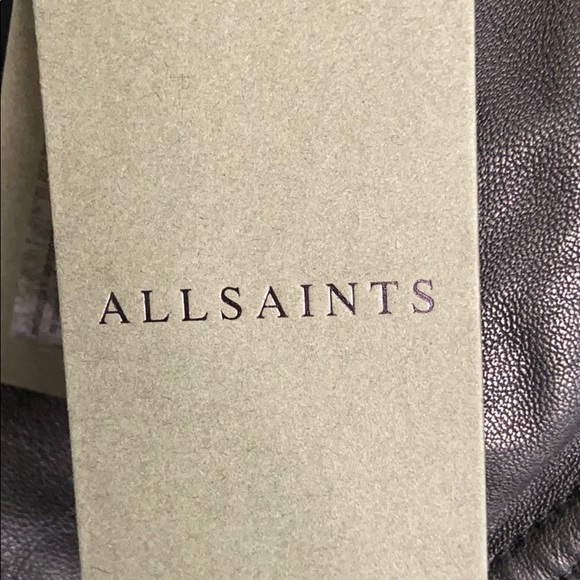All Saints Black Leather Jacket - Picture 10 of 13